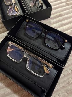Chrome heart glasses