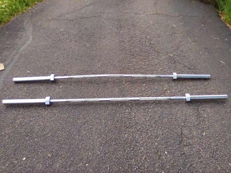 (x2) 7FT Olympic Weight Barbell, Multipurpose Bench Press Squat Bars