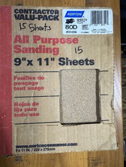 Sanding sheets
