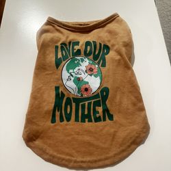 Small Brown/Beige Unisex Dog Tshirt