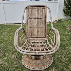 Rattan Swivel Rocking Chair 