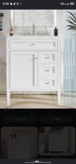 Bathroom Vanity with Sink and Storage- NEW