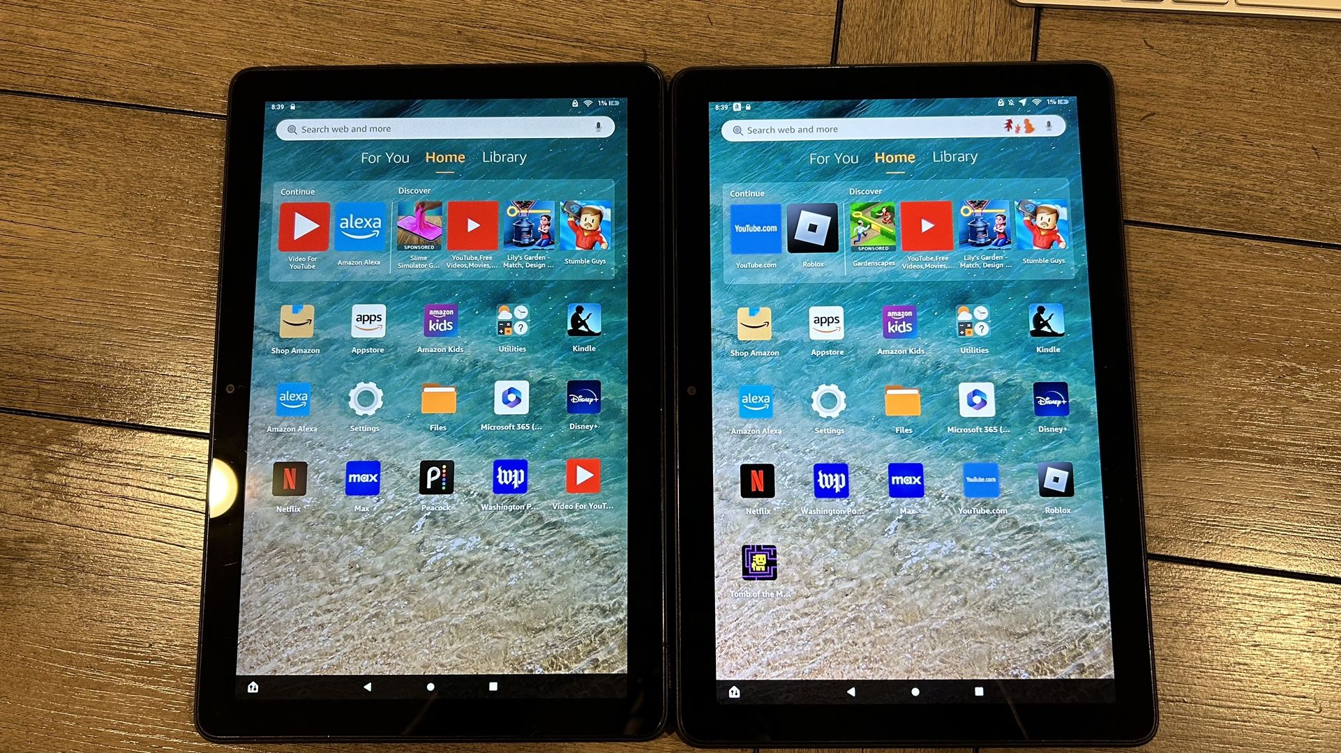 2 Amazon Fire HD 10 tablet, 10.1"