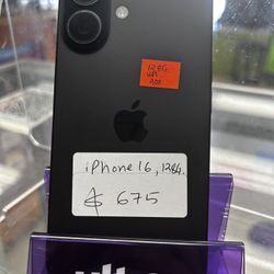 Iphone 16 128gb Unlocked Sold With Store Warranty And Receipt 
