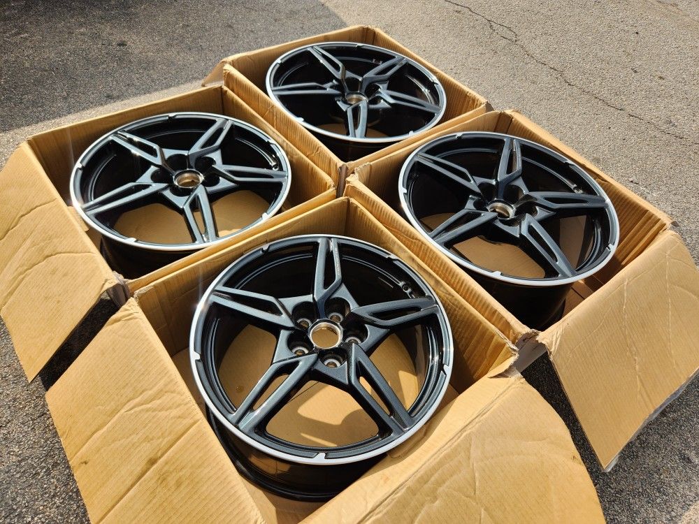 20-19" Chevy Corvette C8 Staggered Oem Wheels 