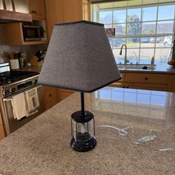 Blue Pottery Barn Nautical Style Lamp