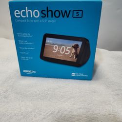 Amazon Echo Show 5 Smart Home Display with Alexa Charcoal New in Box NIB Sealed
