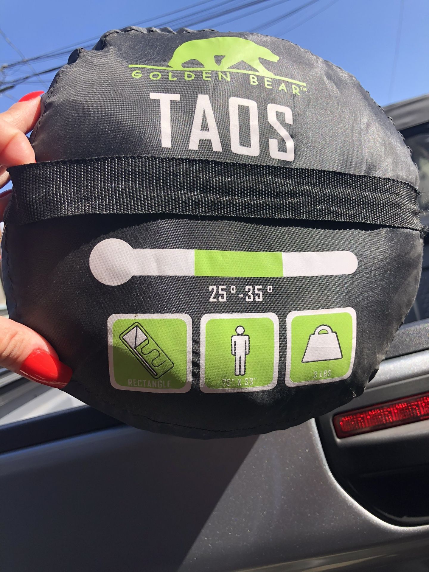 Golden Bear Taos +25°- 35 Sleeping Bag Grey/Green