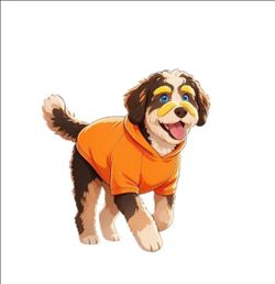 Orange Dr. Seuss Inspired Lorax Dog Hoodie - 6X