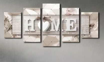 AWLXPHY HOME Wall Decor – 5 Panel Canvas Art