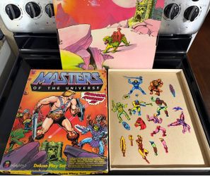 Vintage 80s Masters Of The Universe Colorforms Playset-Incomplete