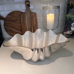 Oversized Decorative Clam Shell Bowl
