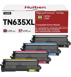 TN635XL High Yield Toner Cartridges
