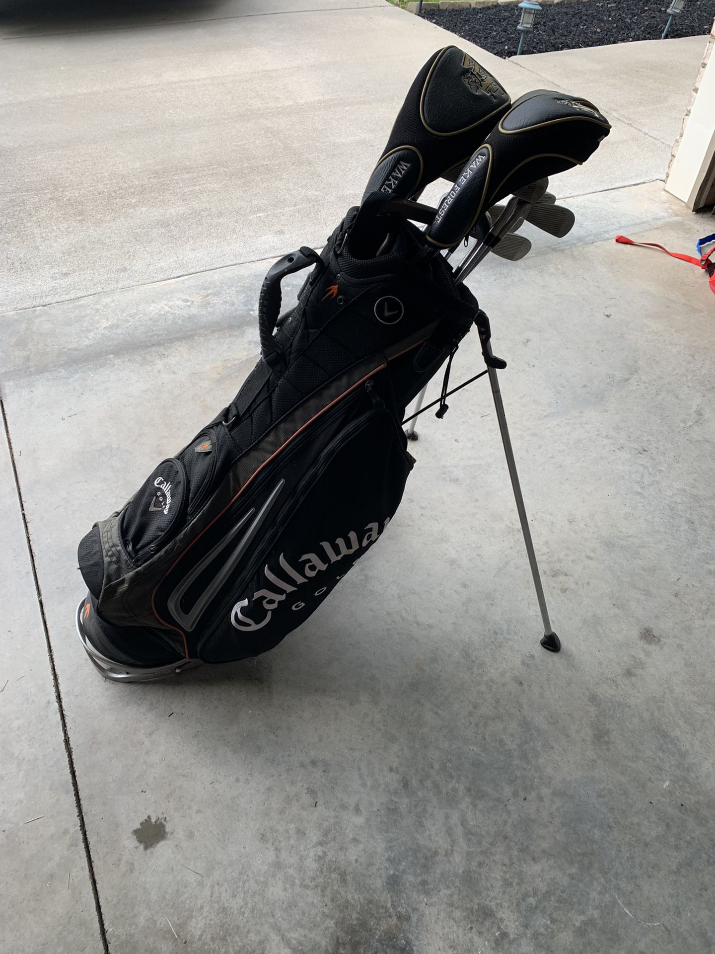 Golf Clubs w/ Bag, Balls, & Shoes