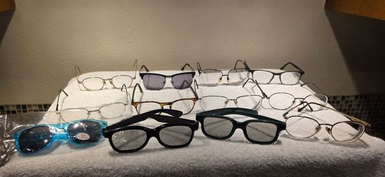 11 Assorted Eyeglasses & Sunglasses Frames – Vintage, Designer & Novelty Mix