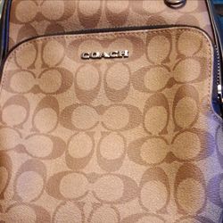 Coach signature canvas crossbow bag