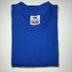 Medium Royal Blue Heavyweight Pro Club T-shirt