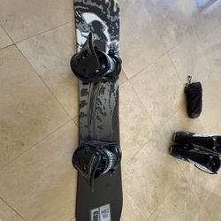 M3 156cm Men's Snowboard + Snowjam Bindings & Boots