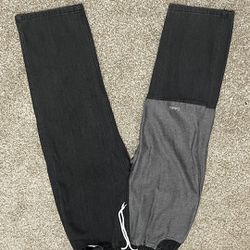 Patchwork Grey Relaxed Joggers