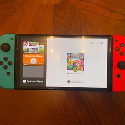 Nintendo Switch Neon Red And Blue