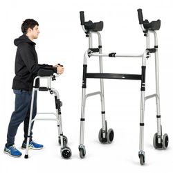 sp0581 Foldable Standard Aluminum Alloy Walking Walker