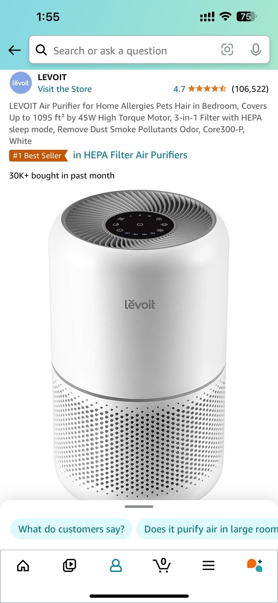 LEVOIT Air Purifier,New Products : American Fashion Style Bags On Sale