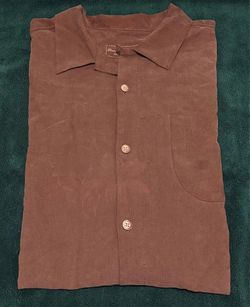 Tommy Bahama Short Sleeve Collared T Shirt Brown Size XL