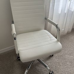 White Office Chair - Model Home Furniture 