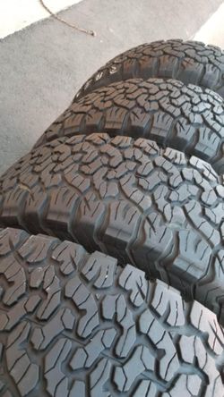 4 Used Tires Lt35x12.50r17 Bfgoodrich K02 LR E, 10 ply, DOT 2025 $550.00 all 4