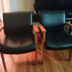 Black Leather Chairs