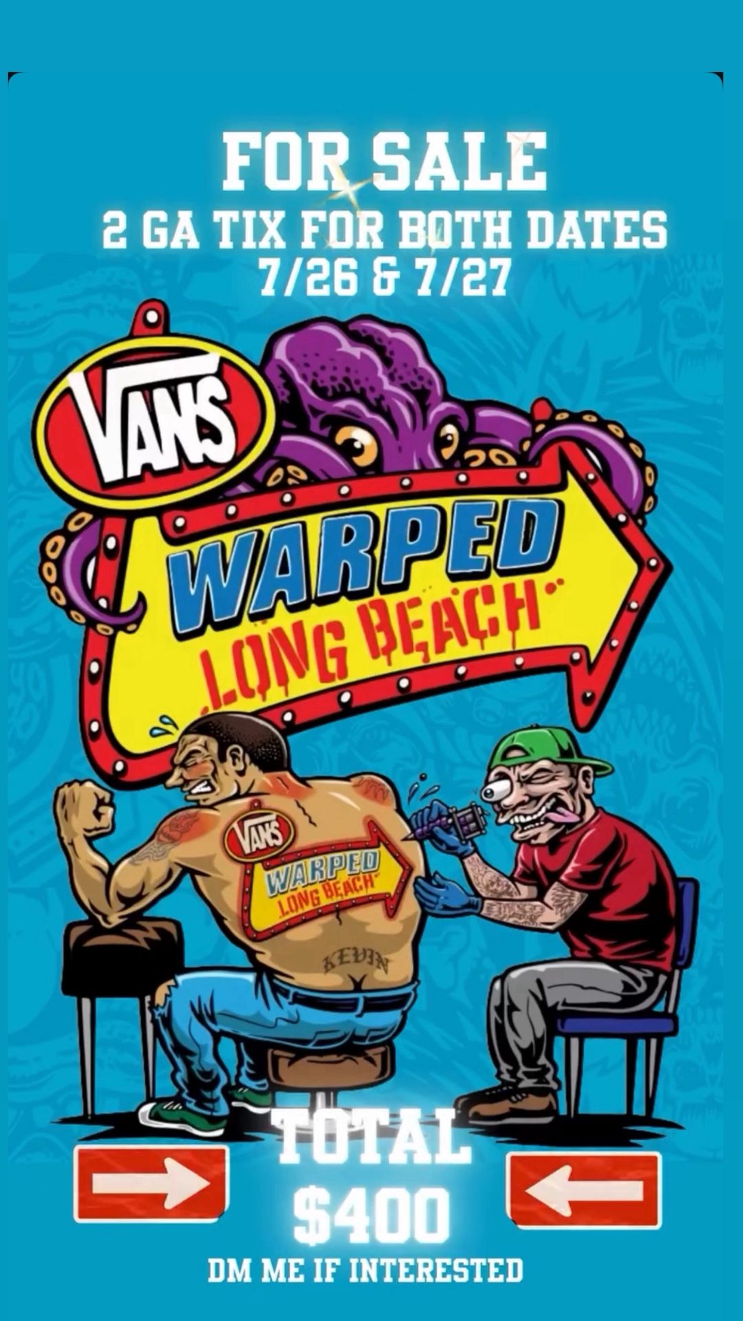 Vans Warped Tour Concert Tickets 