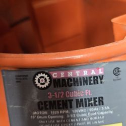 Cement Mixer 3.5 Cubic Ft.