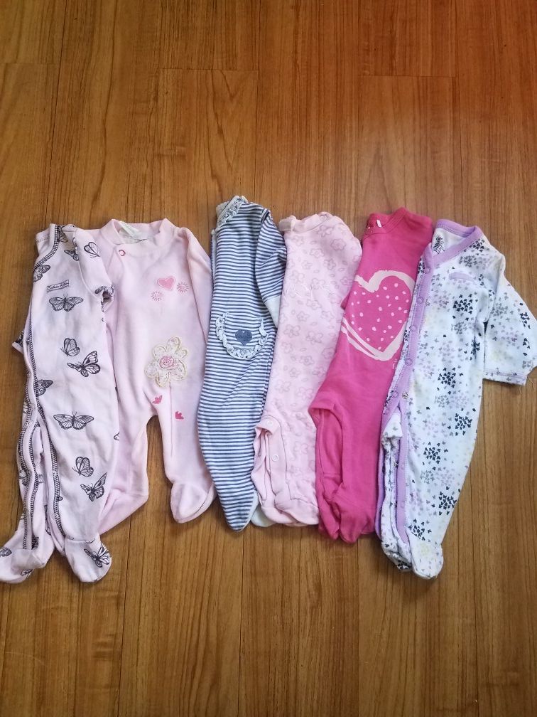 Clothing lot for baby girl size 0-6 months