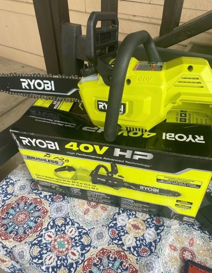 Ryobi 40 V HP Brushless 14" Battery Chainsaw TOOL ONLY