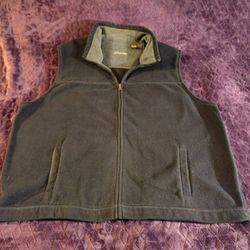 St. John's Bay Fleece Black Men's Jacket 3XL Tall Excellent Cond!