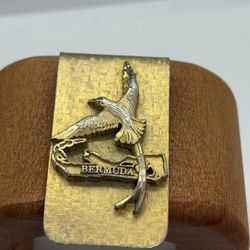Vintage Clip Eagle Bermuda rare one gold tone
