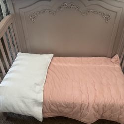 Pink Crib/toddler Bed