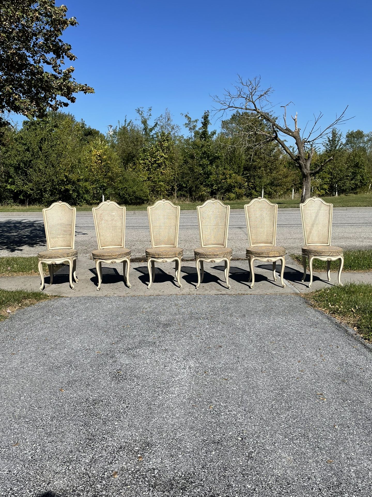 Vintage 70s  Style Chairs — Set Of 6