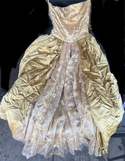 Gold Quinceanera Dress