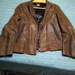 Hugo Boss leather jacket