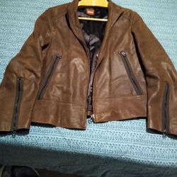 Hugo Boss leather jacket