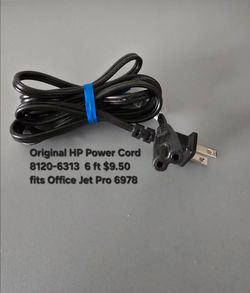 8120-6313 Power Cord for HP   6 FT  Black