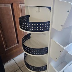 Shop Studio Designs 21.75 in. W x 14.25 in. D x 34.5 in. H Swivel 3-Shelf PB Utility Craft Mobile