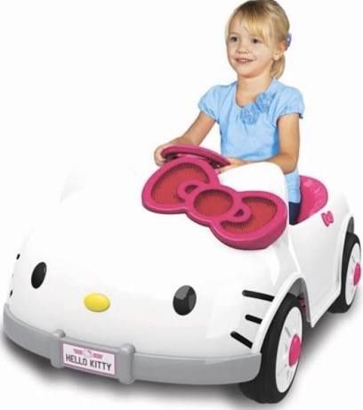 Hello Kitty Kids Powered Ride On Car 6V, Sanrio Dynacraft RARE!!