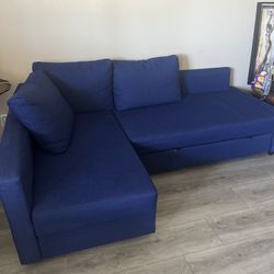 Blue Sofa— Gently Used— Like New 
