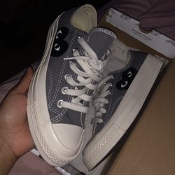 Steel Gray CDG converse 