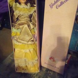 Porcelain  Doll,$30,It's 29 In Tall