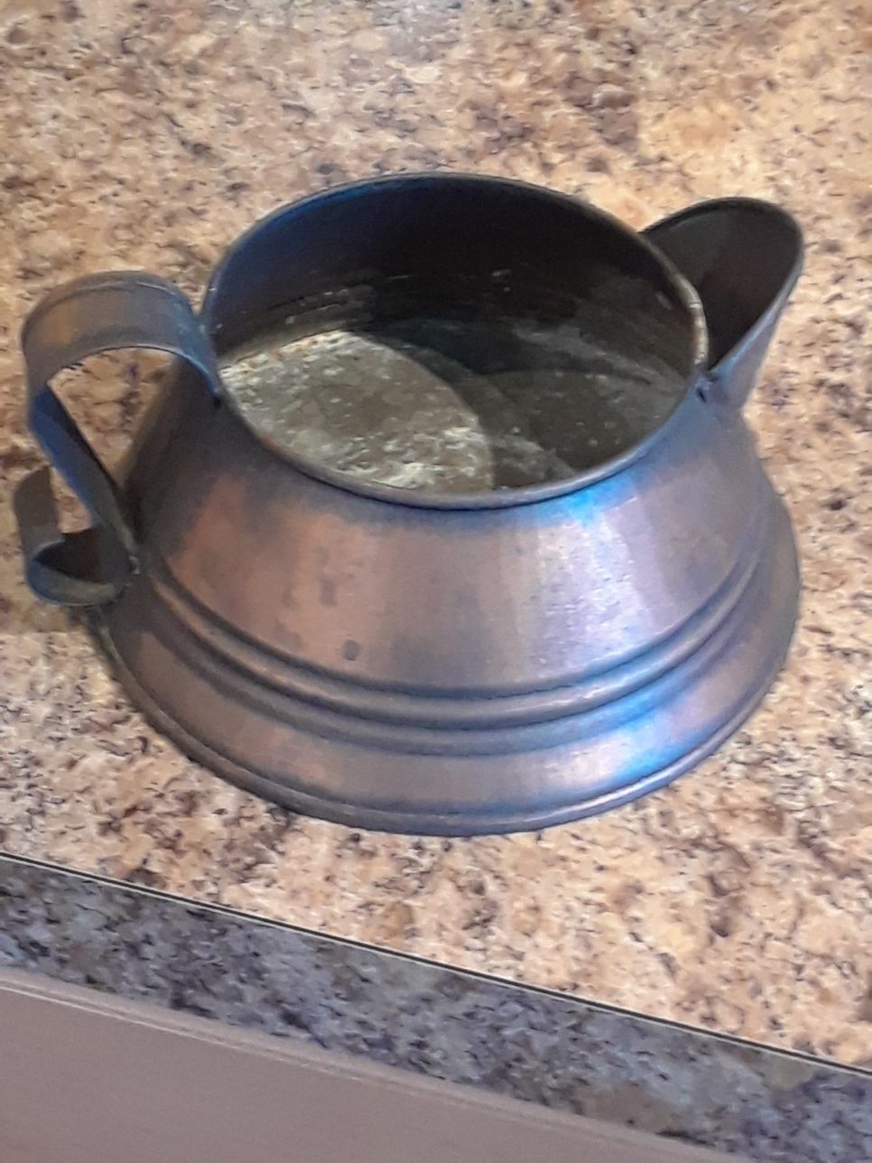 Vintage Copper color metal decorative pot Country Ware for Davidson Uphold Inc.