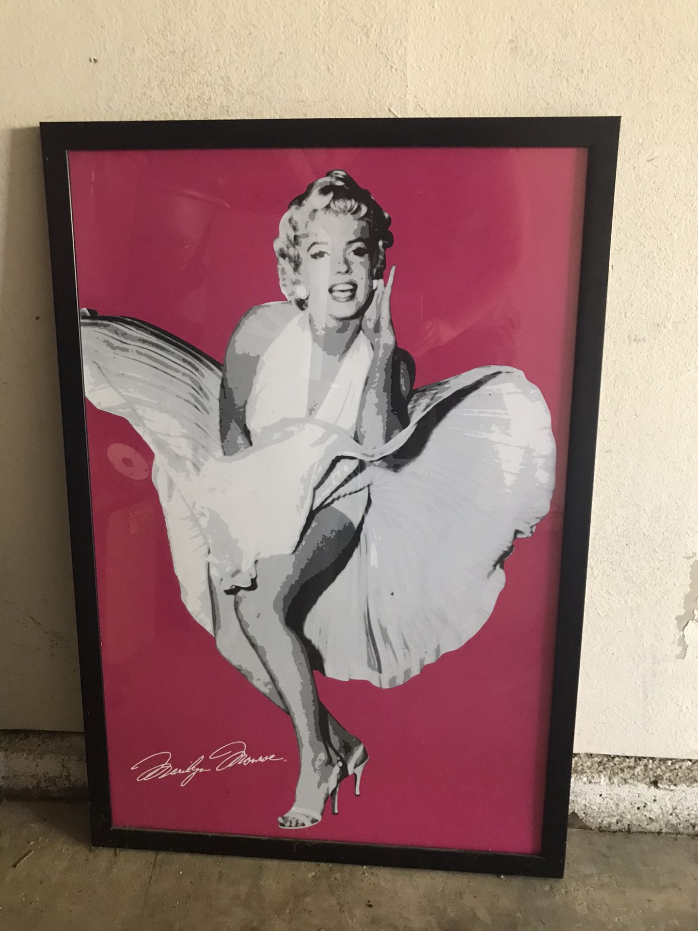 Marilyn Monroe framed picture