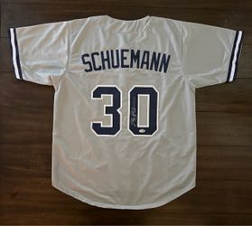 New York Yankees Schuemann #30 Signed Baseball Jersey